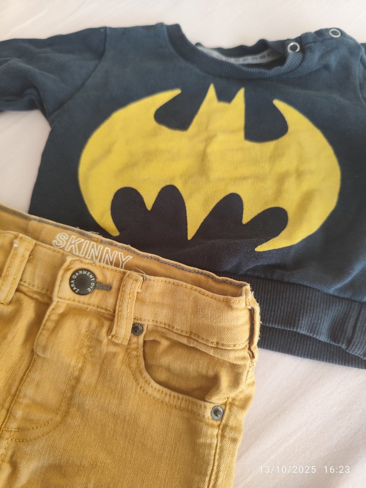 Sarı Baskılı Uzun Kollu Bebek Takımı - Görsel 2