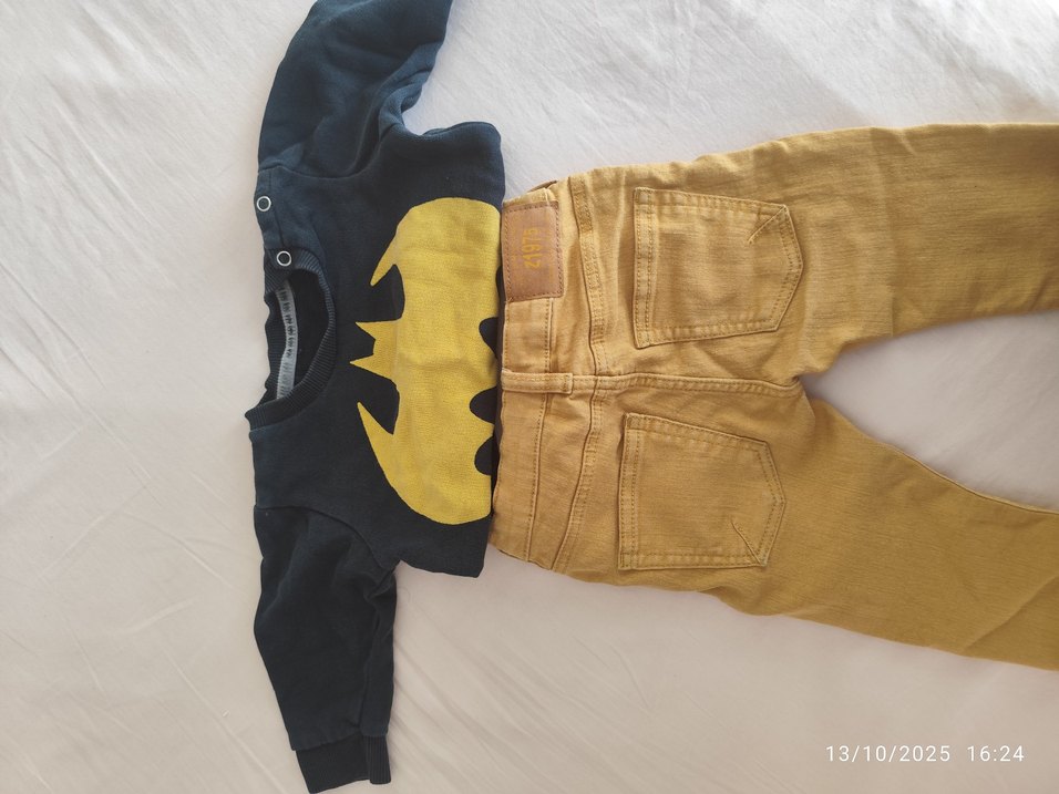 Sarı Baskılı Uzun Kollu Bebek Takımı - Görsel 3