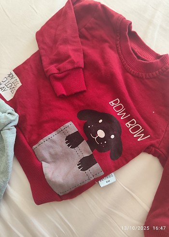 Gri Desenli Bebek Erkek Takımı - Görsel 2