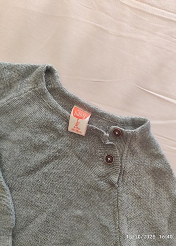 Erkek Çocuk Gri Triko Kazak - Görsel 2