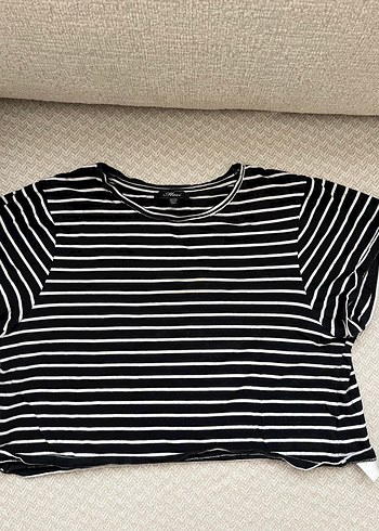 Mavi marka çizgili tişört - Görsel 3