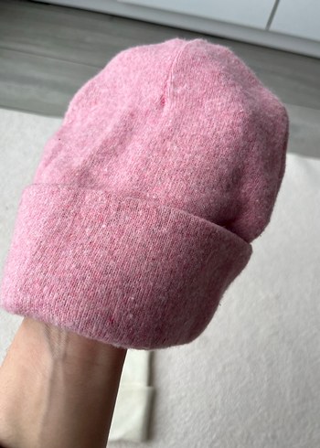 Kadın Beyaz Triko Bere - Görsel 3