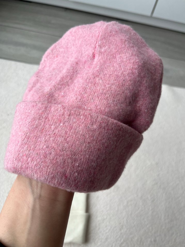 Kadın Beyaz Triko Bere - Görsel 3