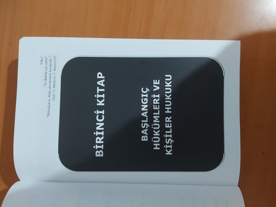 Medeni Hukuk Kitabı tan tahsin zapata, 27. Baskı - Görsel 5