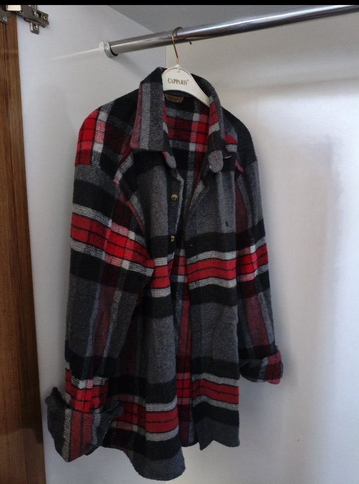 Ekose Düğmeli erkek  Gömlek - Görsel 2