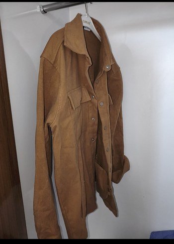 Bej Süet Erkek Ceket Düğmeli - Görsel 3