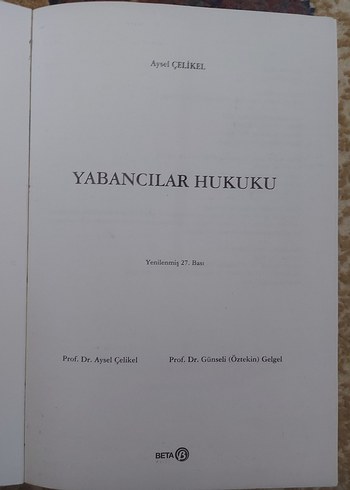 Yabancılar Hukuku - Aysel Çelikel - Görsel 3