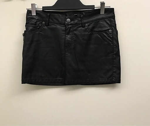 Mavi Jeans Siyah Deri Etek