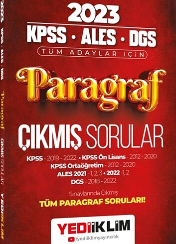 2023 paragraf ales dgs çıkmış sorular 