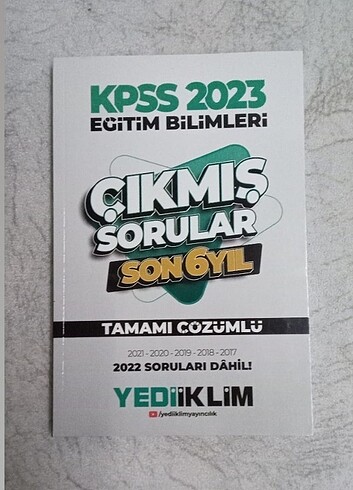 2023 kpss eğitim bilimleri çıkmış sorular 