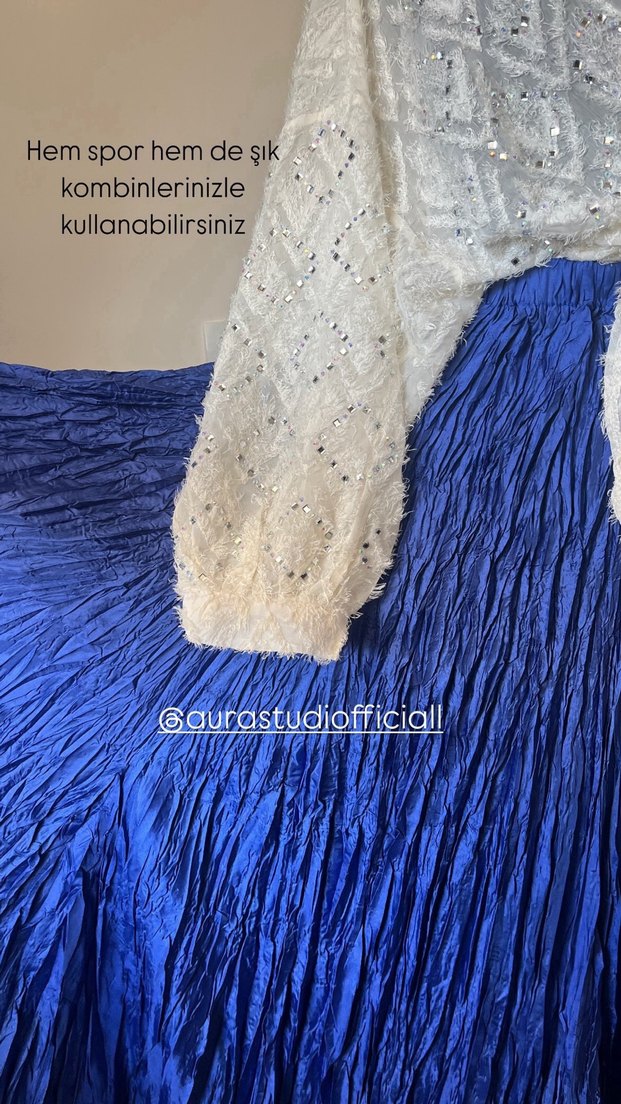 İthal kırışık A kalite etek - Görsel 3