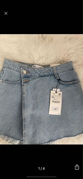 Zara kot şort etek