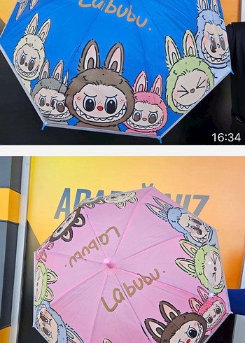 2K Renkli çocuk şemsiye