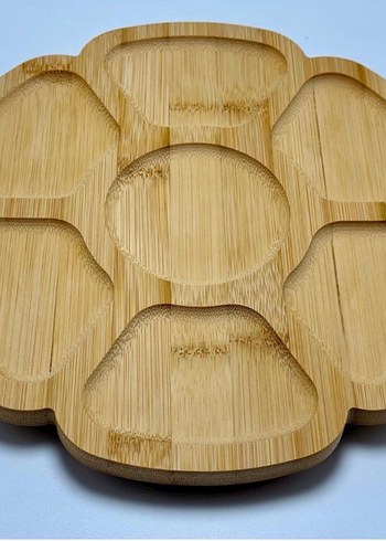 Ahşap dönen sunumluk - Görsel 3