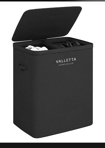 Valletta Gri Katlanabilir Çamaşır Sepeti - Görsel 5