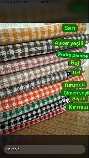 Beden Masa örtüsü