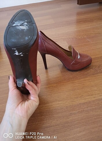 36,5 Beden bordo Renk Nine west bordo topuklu ayakkabı 