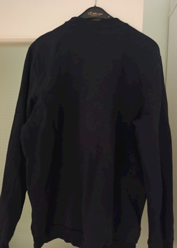 Siyah erkek Oversize Sweatshirt - Görsel 3