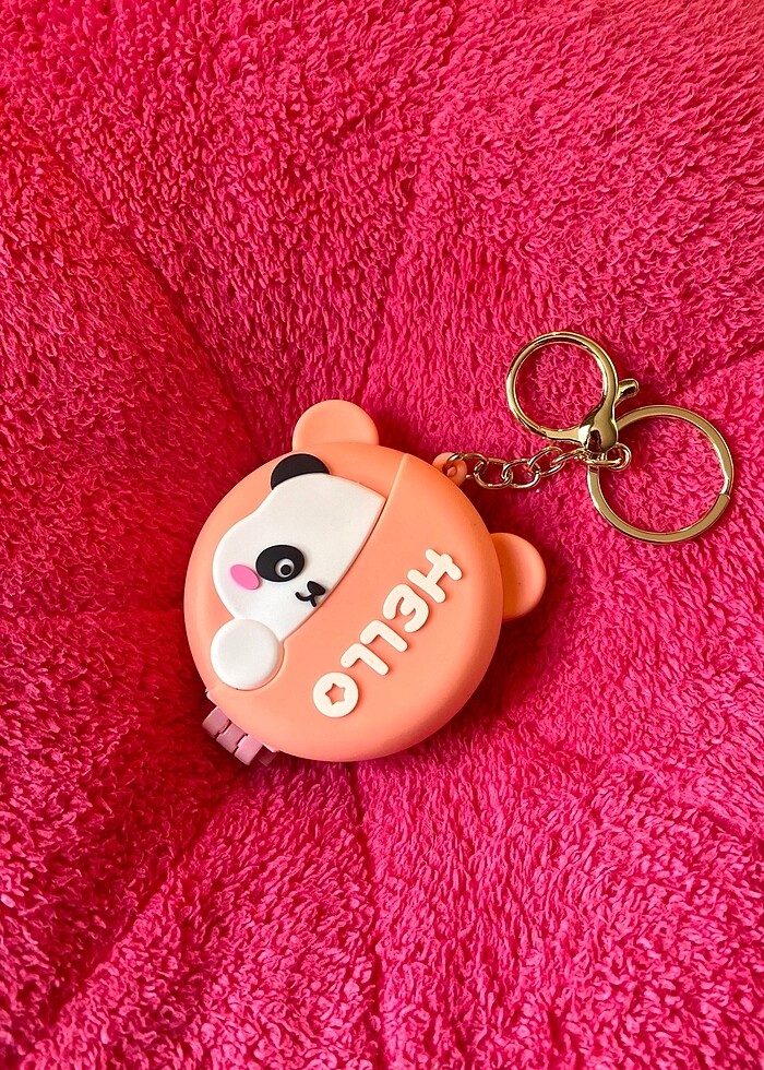 Cep boy ayna anahtarlıklı tarak - Görsel 2