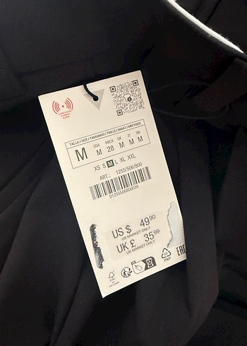 m Beden siyah Renk Zara Siyah Kadın Takım Elbise