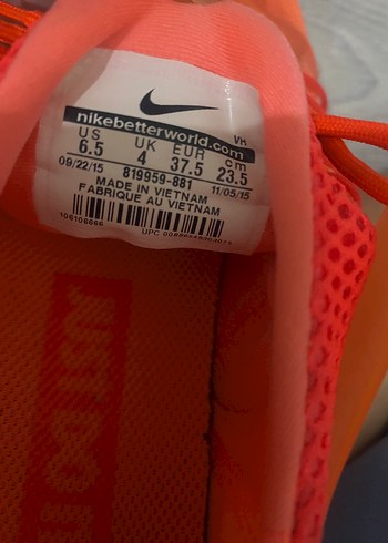 37,5 Beden pembe Renk Nike spor ayakkabı