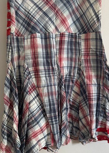 Kadın Çok Renkli Pilili Uzun Etek - Görsel 3