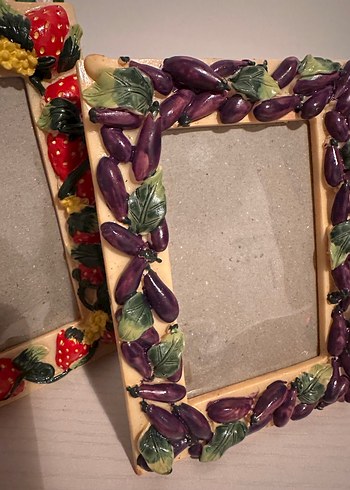 Çiçek ve Meyve Desenli Renkli Çerçeveler - Görsel 7