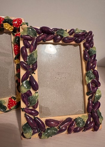 Çiçek ve Meyve Desenli Renkli Çerçeveler - Görsel 6