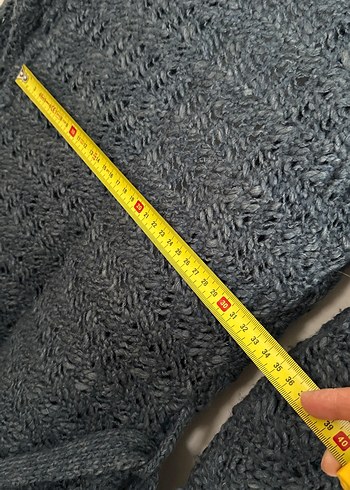 Gri Örgü Kadın Hırka Midi Boy - Görsel 6