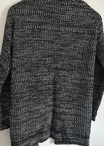 SiyahUzun Kollu Midi Hırka - Görsel 3