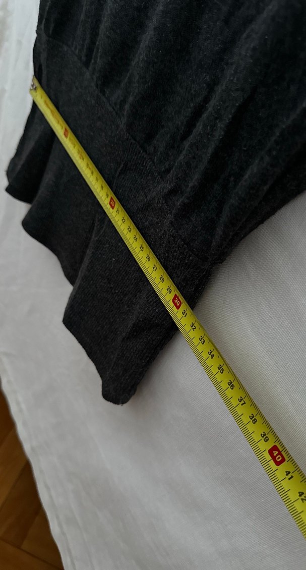 Gri Triko Boğazlı Kadın Kazak - Görsel 5