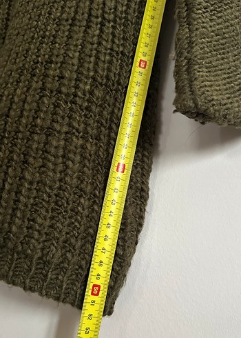 Düğmeli Kahverengi Örgü Kadın Hırka - Görsel 6