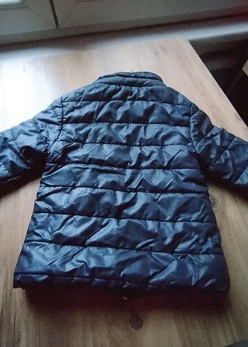 12-18 Ay Beden mavi Renk 12-14 Aylık Erkek Çocuk Lacivert Düğmeli Mont