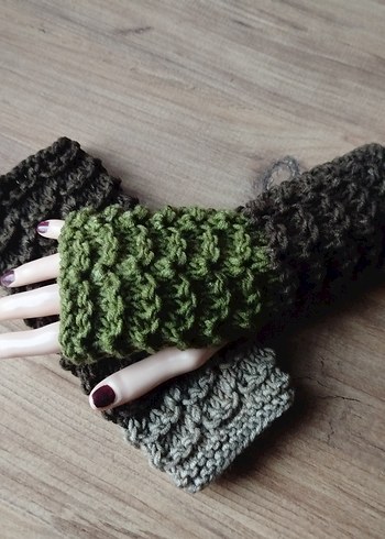 Tasarım Örgü Parmaksız Eldiven - Görsel 2