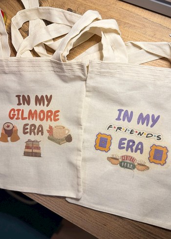 Tasarım Dizi Baskılı Kitap Taşıma Çantası - Görsel 7