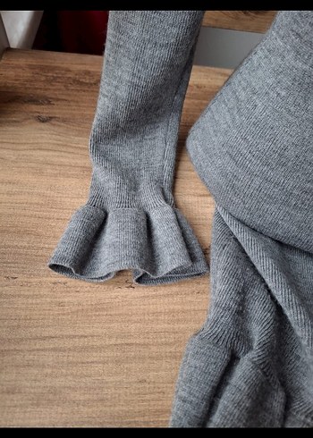 Gri Triko Kadın Elbise - Görsel 4