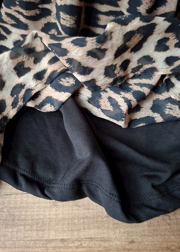 Leopar Desenli Bohem Elbise - Görsel 6