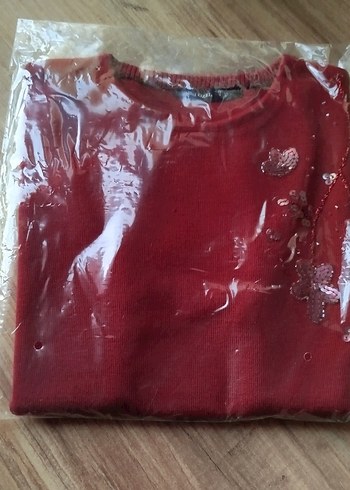 Sabri Özel İmzalı Bordo Nakışlı Kısa Kollu Triko Bluz - Görsel 8