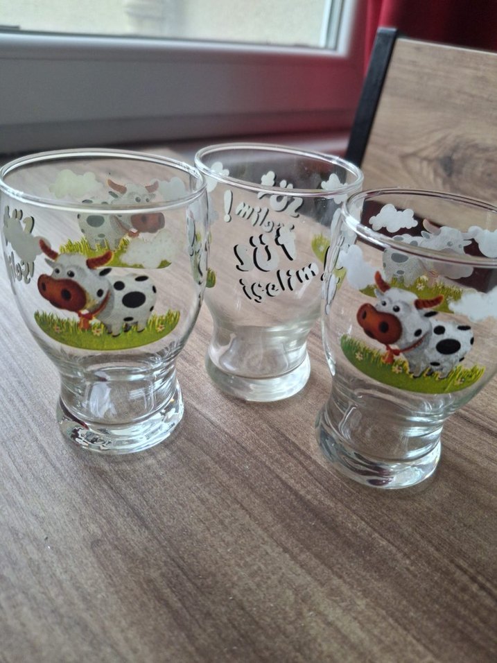 Sıfır İnek Desenli Süt Bardak Seti - Görsel 2