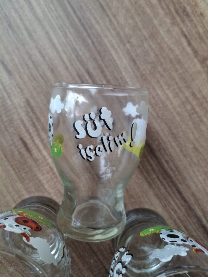 Sıfır İnek Desenli Süt Bardak Seti - Görsel 4