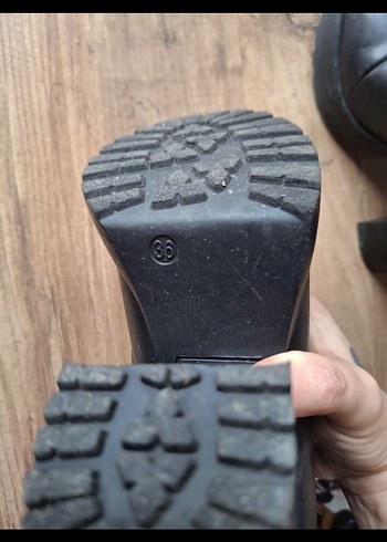 H&M Siyah Goth Kadın Botları - Görsel 6