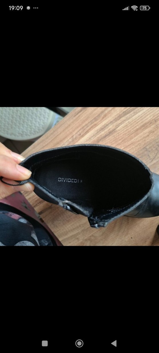 H&M Siyah Goth Kadın Botları - Görsel 5