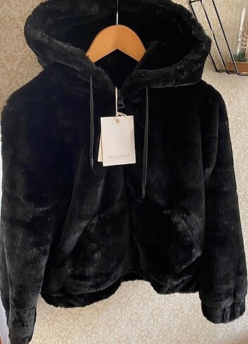 Pull and bear peluş mont 