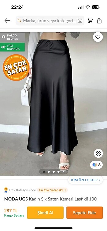 Saten etek