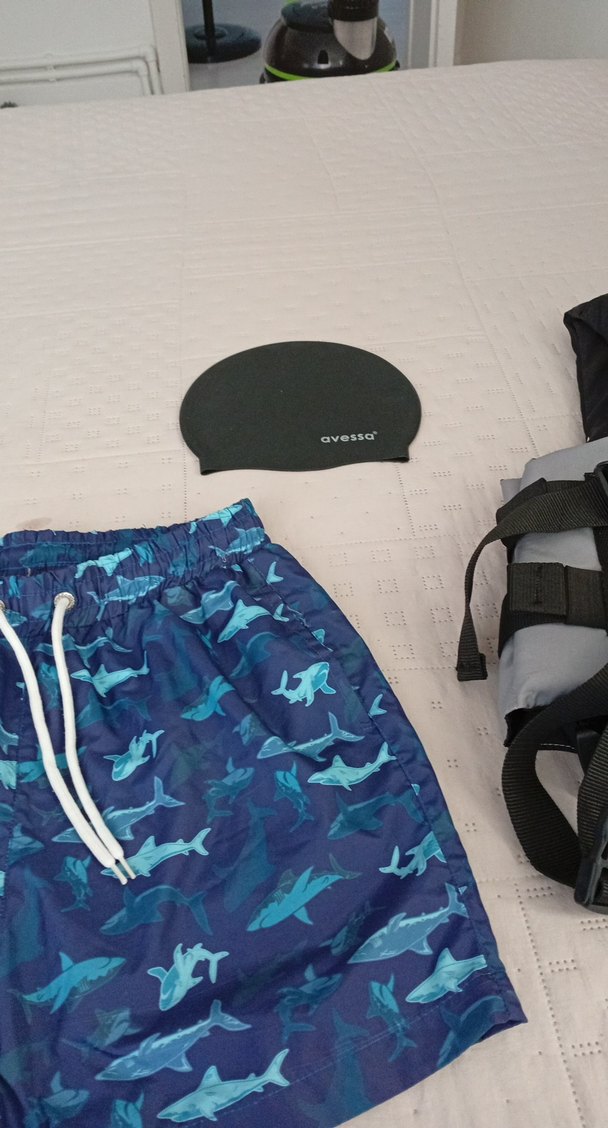 Siyah can yelegı  Mavi Desenli Şort bbone denız sorunsuz - Görsel 5