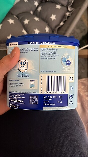 Beden çeşitli Renk Aptamil 1 numara
