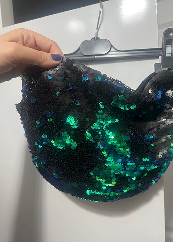 Kadın Mini Payetli Strappy Bustiyer - Görsel 2