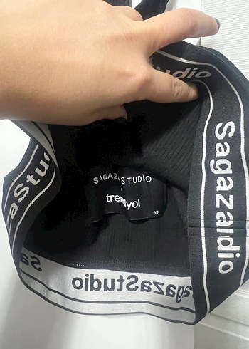 Kız Çocuk Siyah Askılı Halter Yaka Atlet - Görsel 3