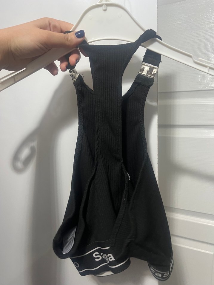 Kız Çocuk Siyah Askılı Halter Yaka Atlet - Görsel 4