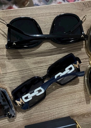 Siyah Şeffaf Gotik Kadın Güneş Gözlüğü - Görsel 2